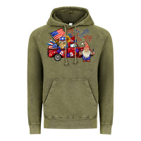 Vintage Olive american gnomies truck Vintage Hoodie - BarkalooDesign