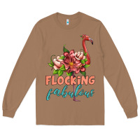 Toasted Coconut flamingo flocking fabulous Long Sleeve Tee - Artiststas