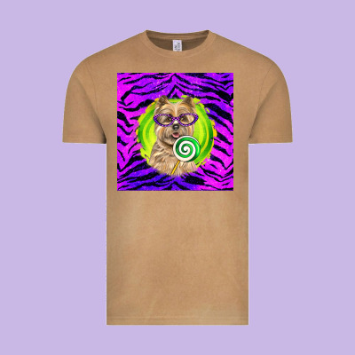 Halloween Cairn Terrier Dog Vintage Tee Designed By Lillyallendesigns