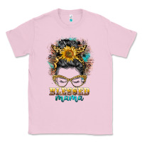 Bubblegum Pink blessed mama messy bun Classic Tee - BarkalooDesign