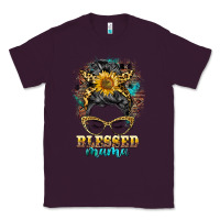 Plum blessed mama messy bun Classic Tee - BarkalooDesign