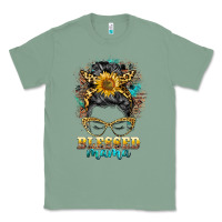 Sage blessed mama messy bun Classic Tee - BarkalooDesign