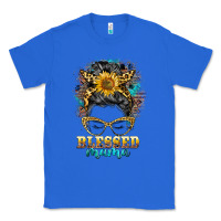 True Royal blessed mama messy bun Classic Tee - BarkalooDesign