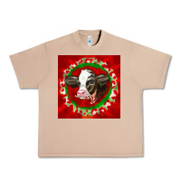 Burro christmas holstein calf face Urban Heavy Tee - LillyAllenDesigns