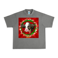 Tornado christmas holstein calf face Urban Heavy Tee - LillyAllenDesigns