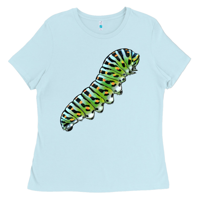 Papilio Machaon Caterpillar Ladies Tee by LillyAllenDesigns | Teevron