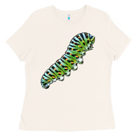 Bone Papilio Machaon Caterpillar Ladies Tee - LillyAllenDesigns