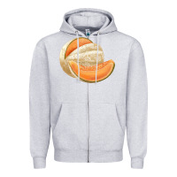 Heather Grey colorado cantaloupe png Zipper Hoodie - RanaPortraitStore