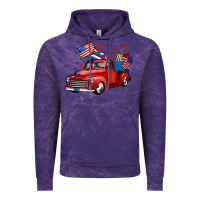 Cloud Purple american truck 4th of july Vintage Hoodie - BarkalooDesign