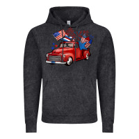 Vintage Black american truck 4th of july Vintage Hoodie - BarkalooDesign