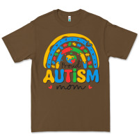 Cacao proud autism mom rainbow Premium Tee - CowhideDigitalArt