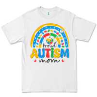 White proud autism mom rainbow Premium Tee - CowhideDigitalArt