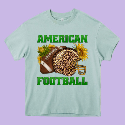 American Football Heavy Core Tee Designed By Bundleandbundleshop