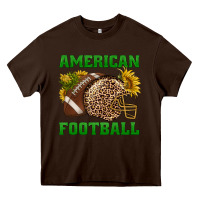 Chocolate Brown american football Heavy Core Tee - BundleAndBundleShop