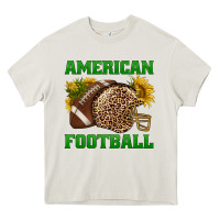 Cream american football Heavy Core Tee - BundleAndBundleShop