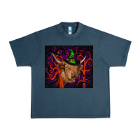 Midnight Navy halloween glitter highland cow tumbler Urban Heavy Tee - RanaPortraitStore
