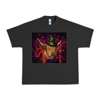 Pigment Black halloween glitter highland cow tumbler Urban Heavy Tee - RanaPortraitStore