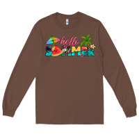 Chestnut hello summer Long Sleeve Tee - Artiststas