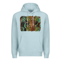 Blue Mist western camouflage brushstroke Premium Hoodie - BarkalooDesign