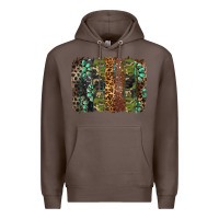 Coffee western camouflage brushstroke Premium Hoodie - BarkalooDesign