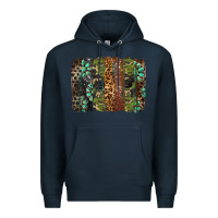 Navy western camouflage brushstroke Premium Hoodie - BarkalooDesign