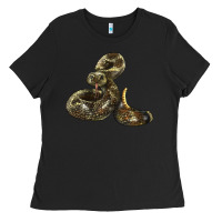 Black Rattlesnake Ladies Tee - LillyAllenDesigns