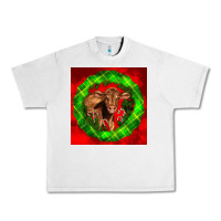 Lunar Rock christmas red angus calf Urban Heavy Tee - LillyAllenDesigns
