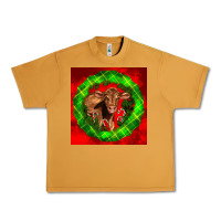 Peanut Butter christmas red angus calf Urban Heavy Tee - LillyAllenDesigns