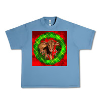 Pebble Blue christmas red angus calf Urban Heavy Tee - LillyAllenDesigns