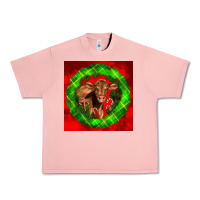 Salmon christmas red angus calf Urban Heavy Tee - LillyAllenDesigns