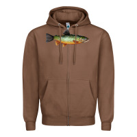 Chestnut Greenback Cutthroat Trout Fish Zipper Hoodie - RanaPortraitStore