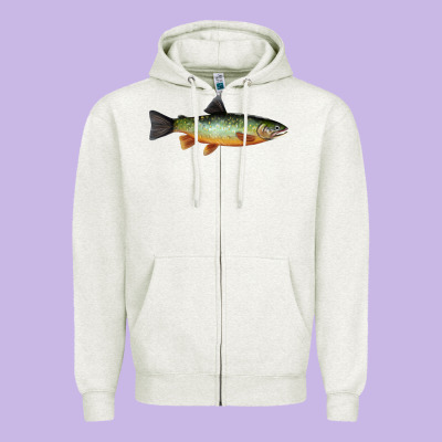 Greenback Cutthroat Trout Fish Zipper Hoodie Designed By Ranaportraitstore