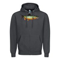 Smoke Greenback Cutthroat Trout Fish Zipper Hoodie - RanaPortraitStore