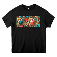 Black american  football with turquoise license plate Heavy Core Tee - BundleAndBundleShop