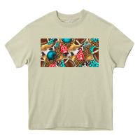 Mossy american  football with turquoise license plate Heavy Core Tee - BundleAndBundleShop