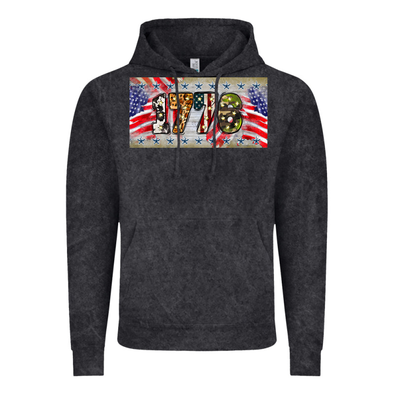 1776 4th Of July License Plate Vintage Hoodie by BarkalooDesign | Teevron