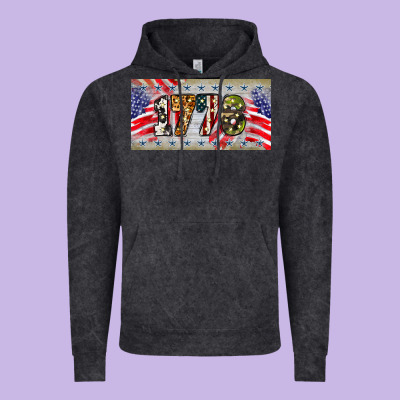 1776 4th Of July License Plate Vintage Hoodie Designed By Barkaloodesign