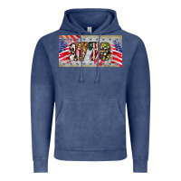 Vintage Denim 1776 4th of july license plate Vintage Hoodie - BarkalooDesign