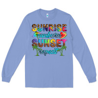 Colony Blue sunrise sunburn sunset repeat Long Sleeve Tee - Artiststas