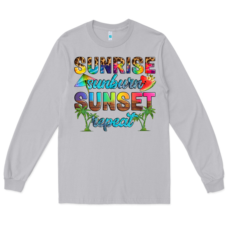 Sunrise Sunburn Sunset Repeat Long Sleeve Tee by Artiststas | Teevron