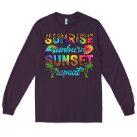 Plum sunrise sunburn sunset repeat Long Sleeve Tee - Artiststas