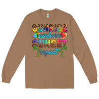 Toasted Coconut sunrise sunburn sunset repeat Long Sleeve Tee - Artiststas