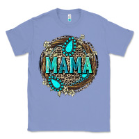 Colony Blue Mama with gemstone leopard Mother's Day Classic Tee - FaDigitalArtStudio