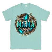 Seafoam Mama with gemstone leopard Mother's Day Classic Tee - FaDigitalArtStudio