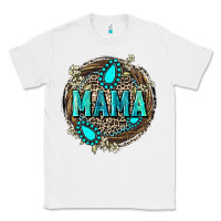 White Mama with gemstone leopard Mother's Day Classic Tee - FaDigitalArtStudio