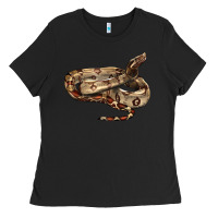 Black red tail boa snake Ladies Tee - LillyAllenDesigns