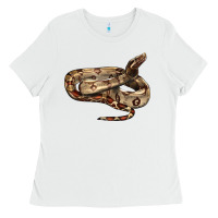 White red tail boa snake Ladies Tee - LillyAllenDesigns