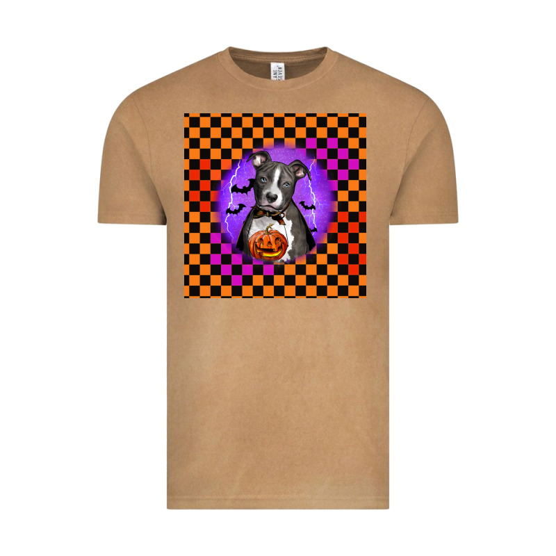 Halloween American Pitbull Terrier Vintage Tee by LillyAllenDesigns | Teevron