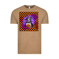 Vintage Coffee Halloween American Pitbull Terrier Vintage Tee - LillyAllenDesigns