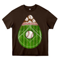Chocolate Brown baseball and western roses teardrop Heavy Core Tee - BundleAndBundleShop